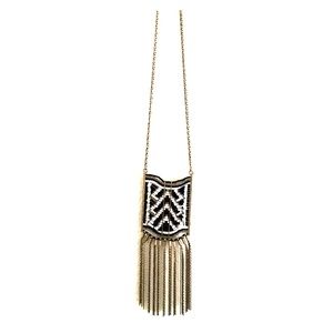 Lucky Brand 🍀 Tribal Print Long Necklace